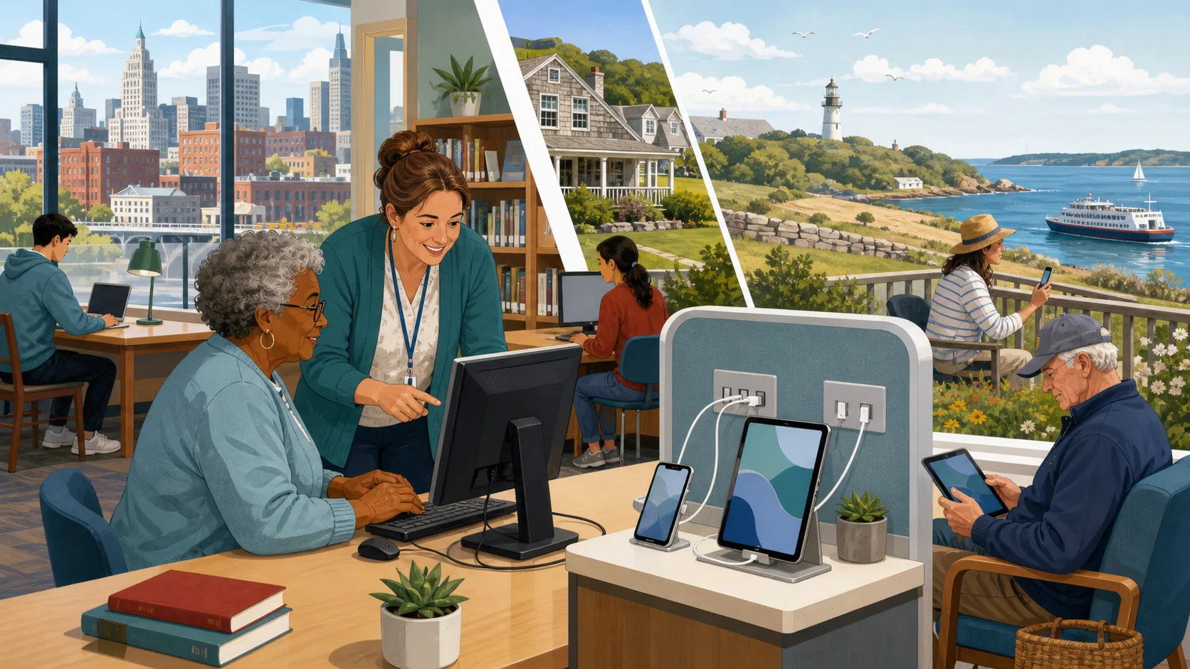 Local digital access resources and tablet alternatives for Rhode Island residents